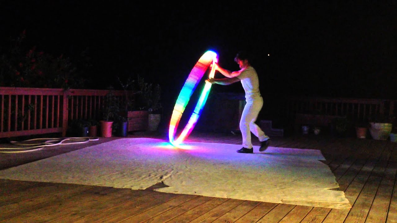 LED Cyr Wheel Act (Synced to Music)