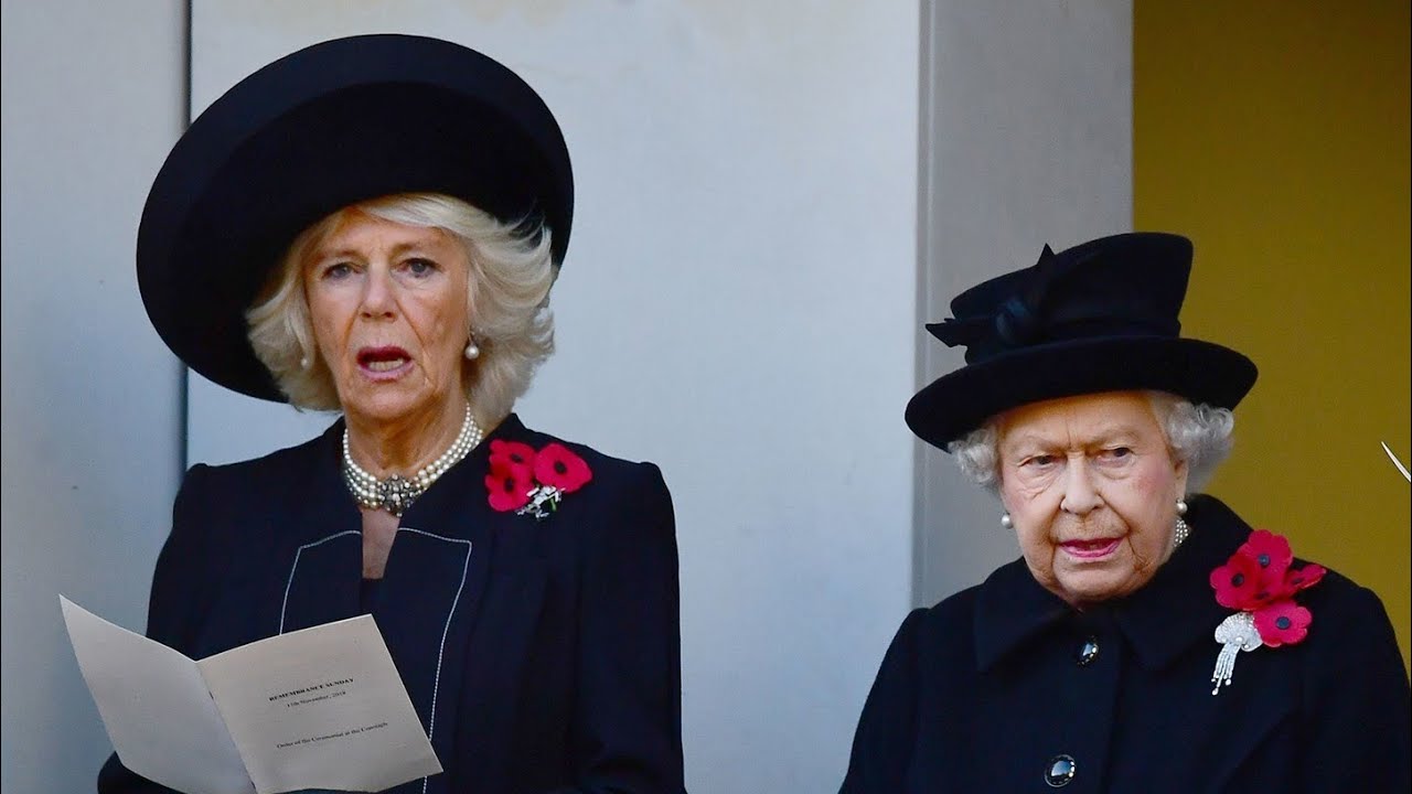 Queen Camilla pays tribute to Queen Elizabeth II's in Her Majesty's Celtic Knot brooch in London