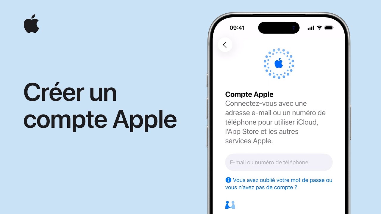 Créer un compte Apple | Assistance Apple