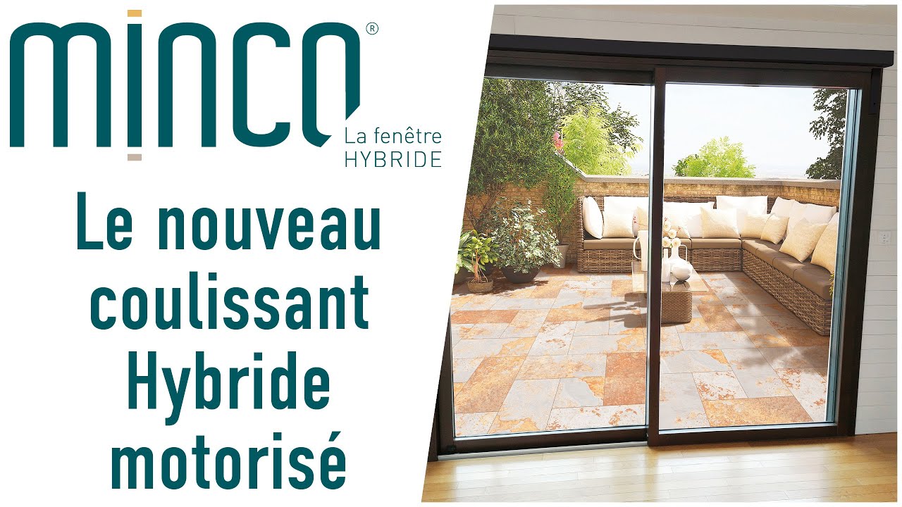 Baie vitrée coulissante motorisée - démonstration | Minco - La Fenêtre Hybride