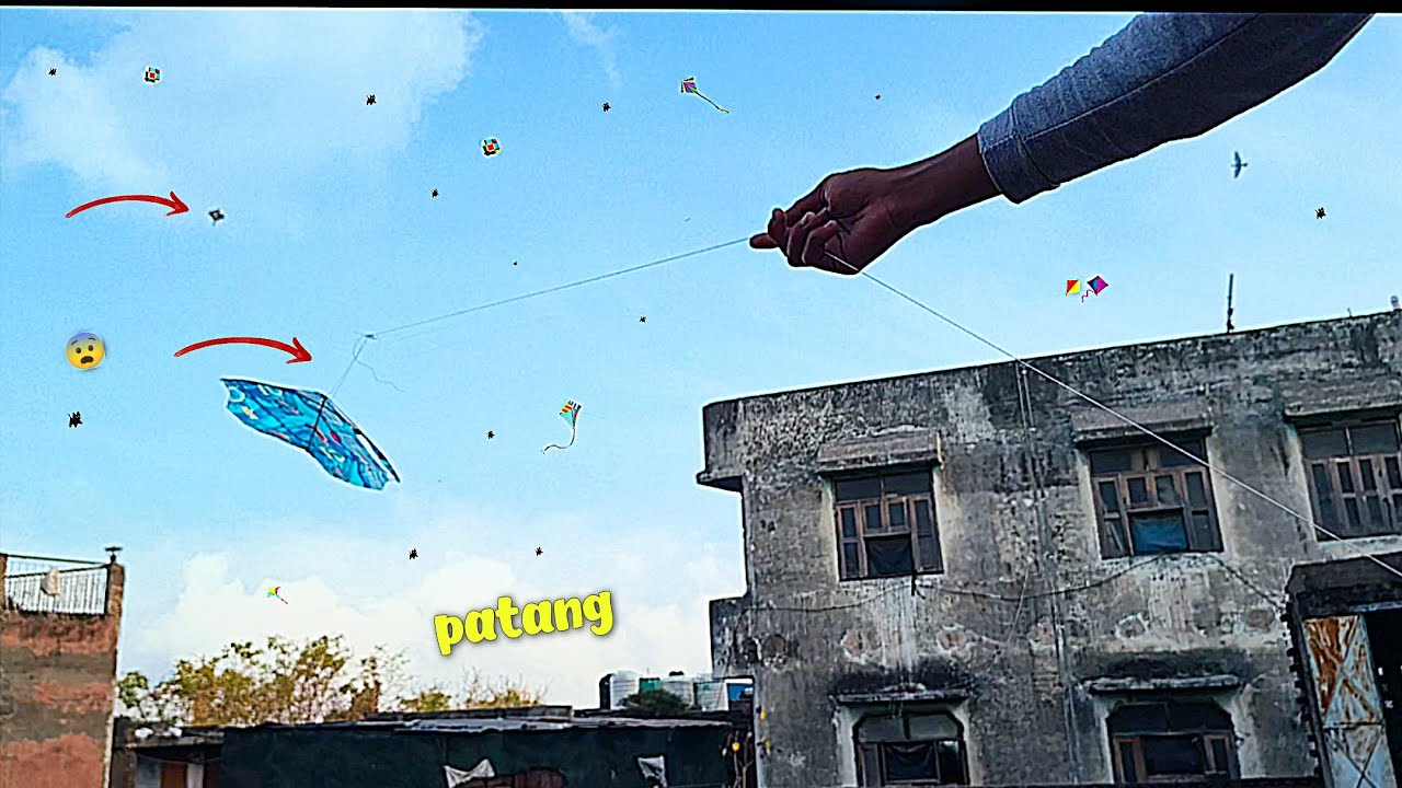  Kite flying 2 patang ke sath 🥶 | new kite flying 2026 |