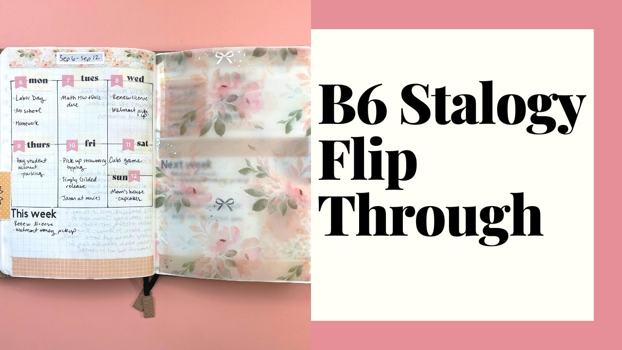 B6 Stalogy Flip Through - How my setup has changed - bullet journal flip through