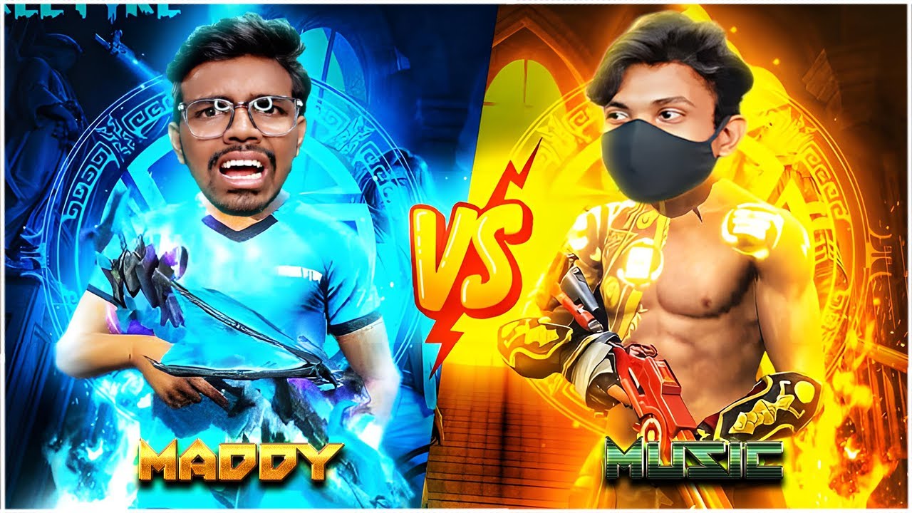 MADDY vs MUSIC BOY | Funny 1 v 1 | Free Fire | in Telugu