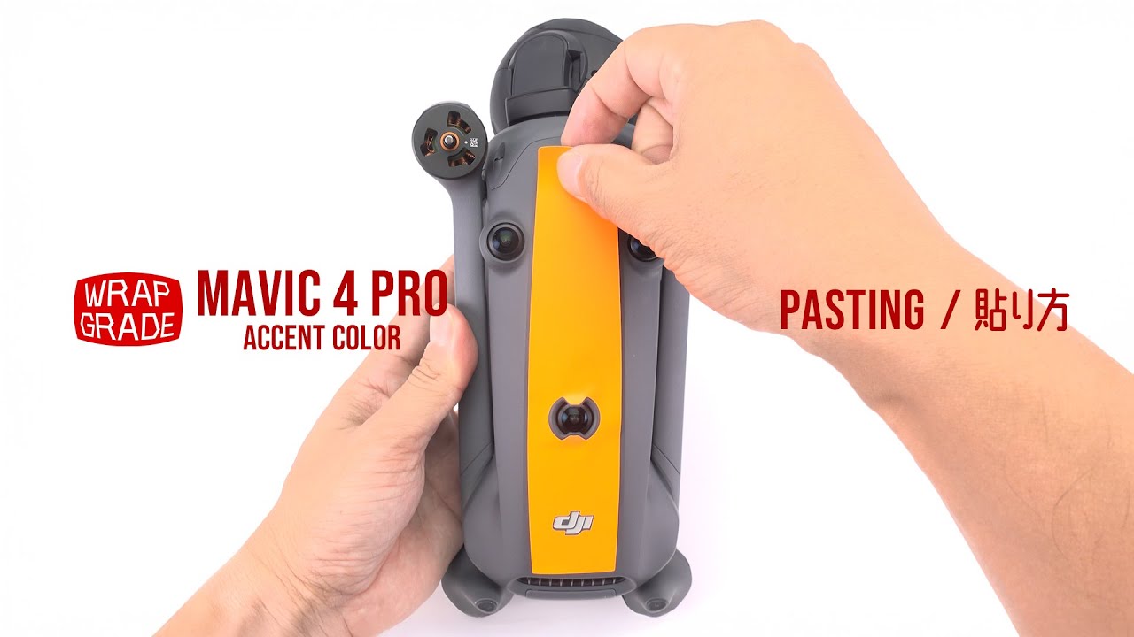 Mavic 4 Pro Accent Color / Wrapgrade skin pasting workflow | 本体の貼り方