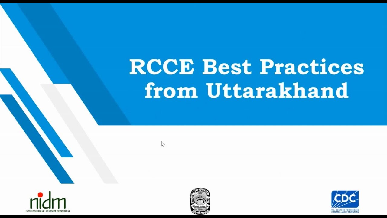 Webinar on Risk Communication and Community Engagement (RCCE) | NIDM