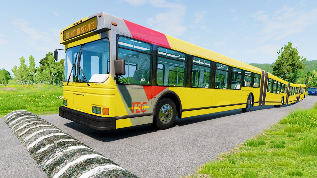 LONG BUS, TRUCKS And CARS Vs MASSIVE SPEED BUMPS - BeamNG.Drive