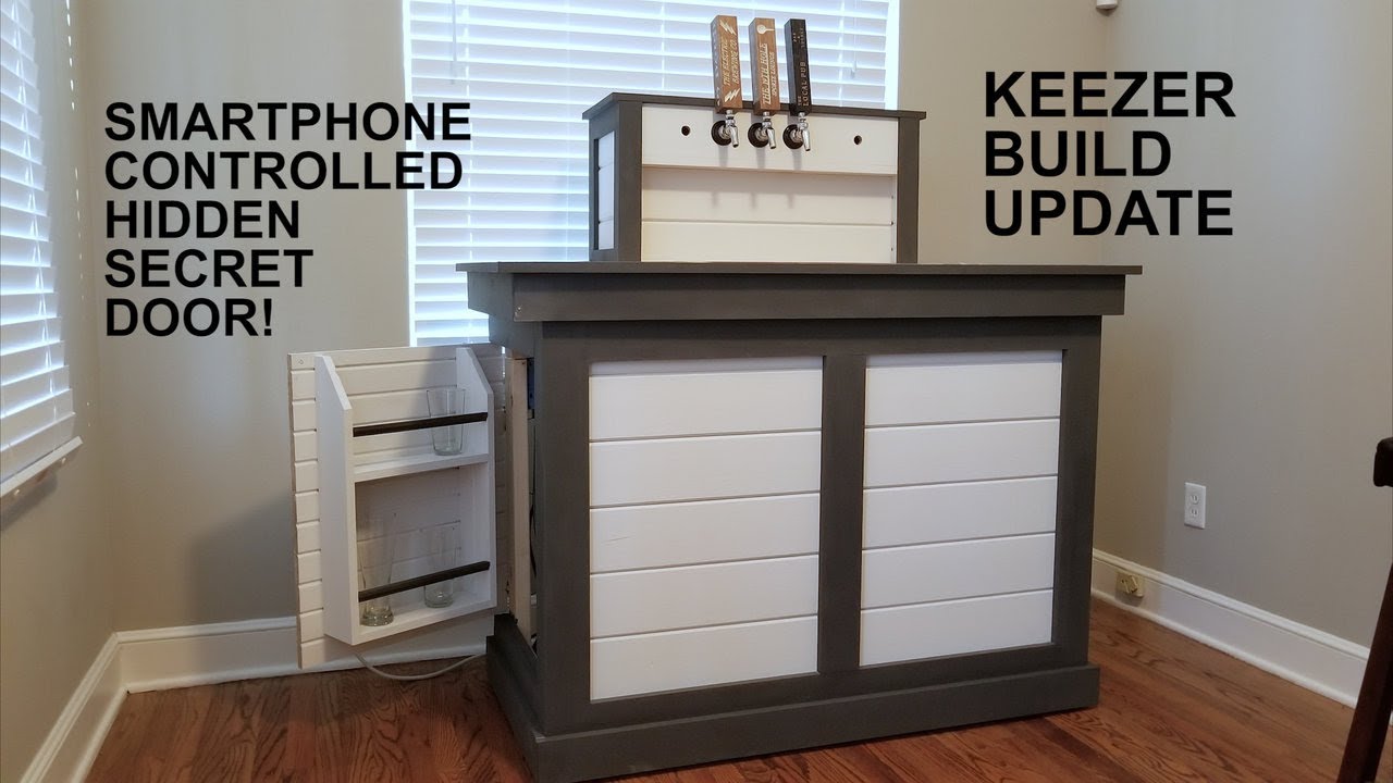 Keezer Build Update #1- Arduino/Smartphone Controlled Secret Door
