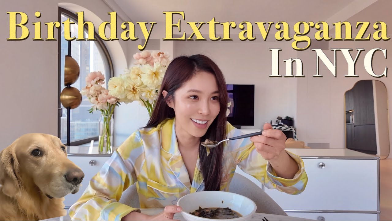 What I eat in a Bday week in NYC | Homemade $300 mystery soup