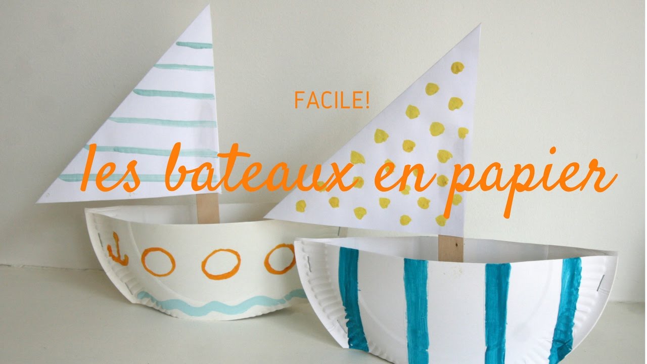 Comment fabriquer un bateau avec une assiette en carton