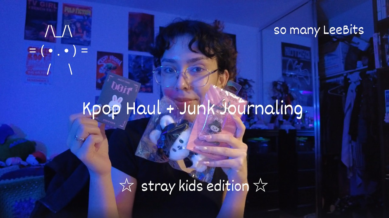 SKZ merch haul + junk journaling 𖹭.ᐟ