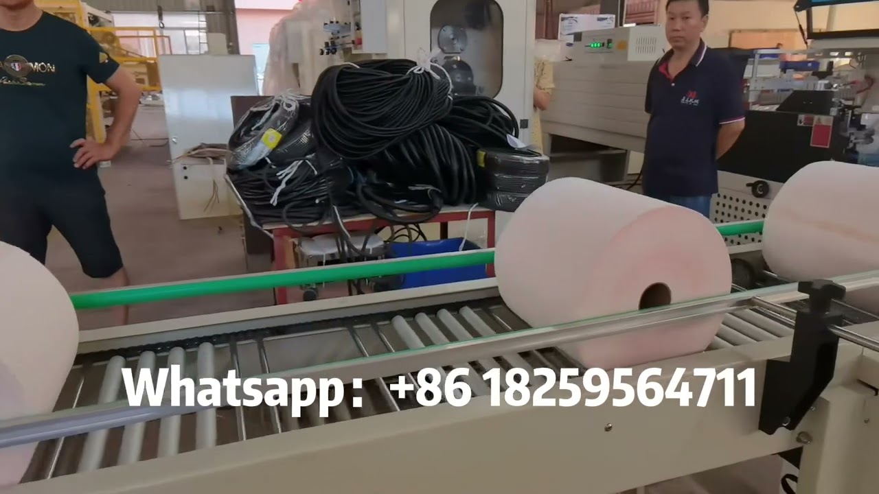Full automatic maxi paper roll with label production line