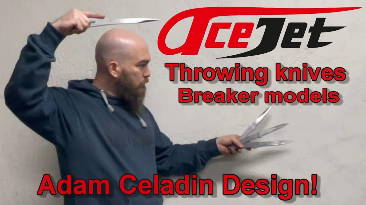 Throwing Knives - 5 Times World Champion ADAM CELADIN´s Biggest and Badest No Spin Blades! BREAKERS!
