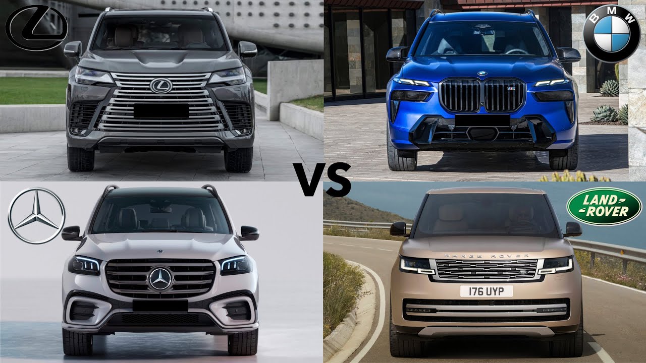 Lexus LX700H 2025 года против BMW X7 против Mercedes GLS против Range Rover — сравнение королей в...
