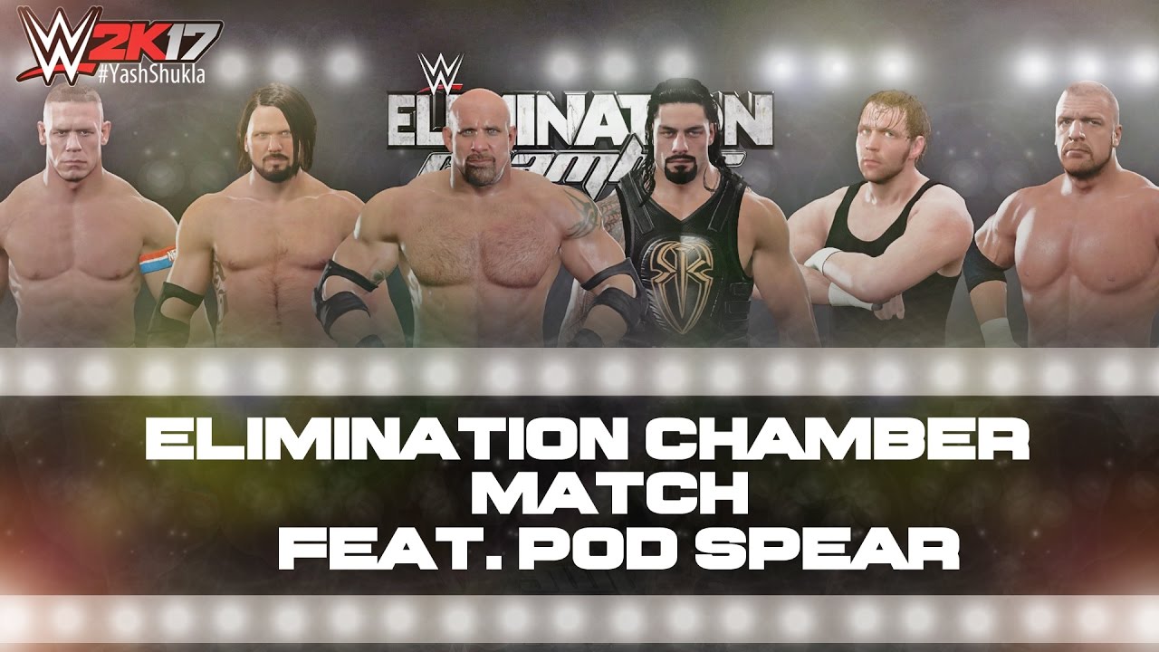 WWE 2K17 ELIMINATION CHAMBER Match | Feat. Goldberg, Pod SPEAR OMG Move And More.