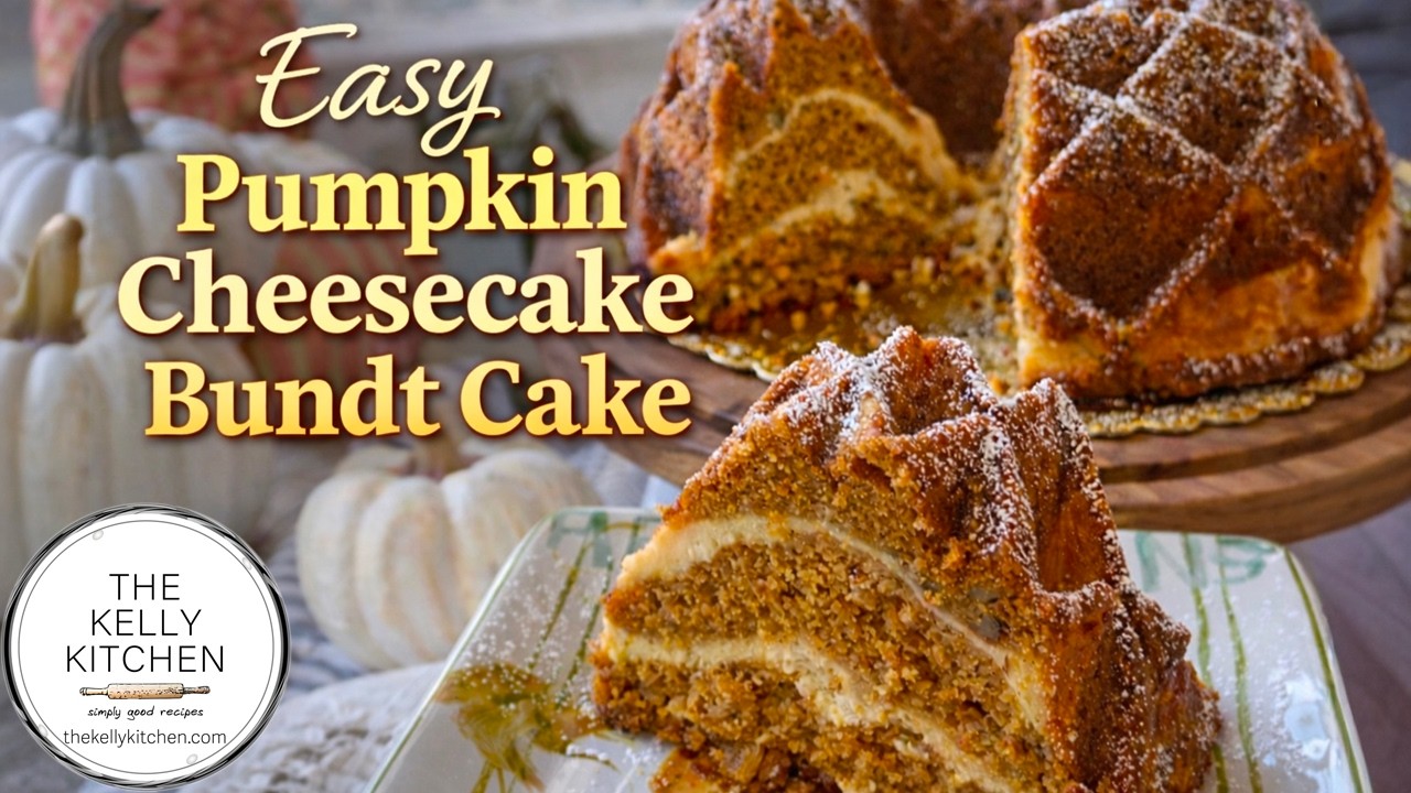 Easy Pumpkin Cheesecake Bundt Cake | Impressive Thanksgiving & Fall Dessert Recipe