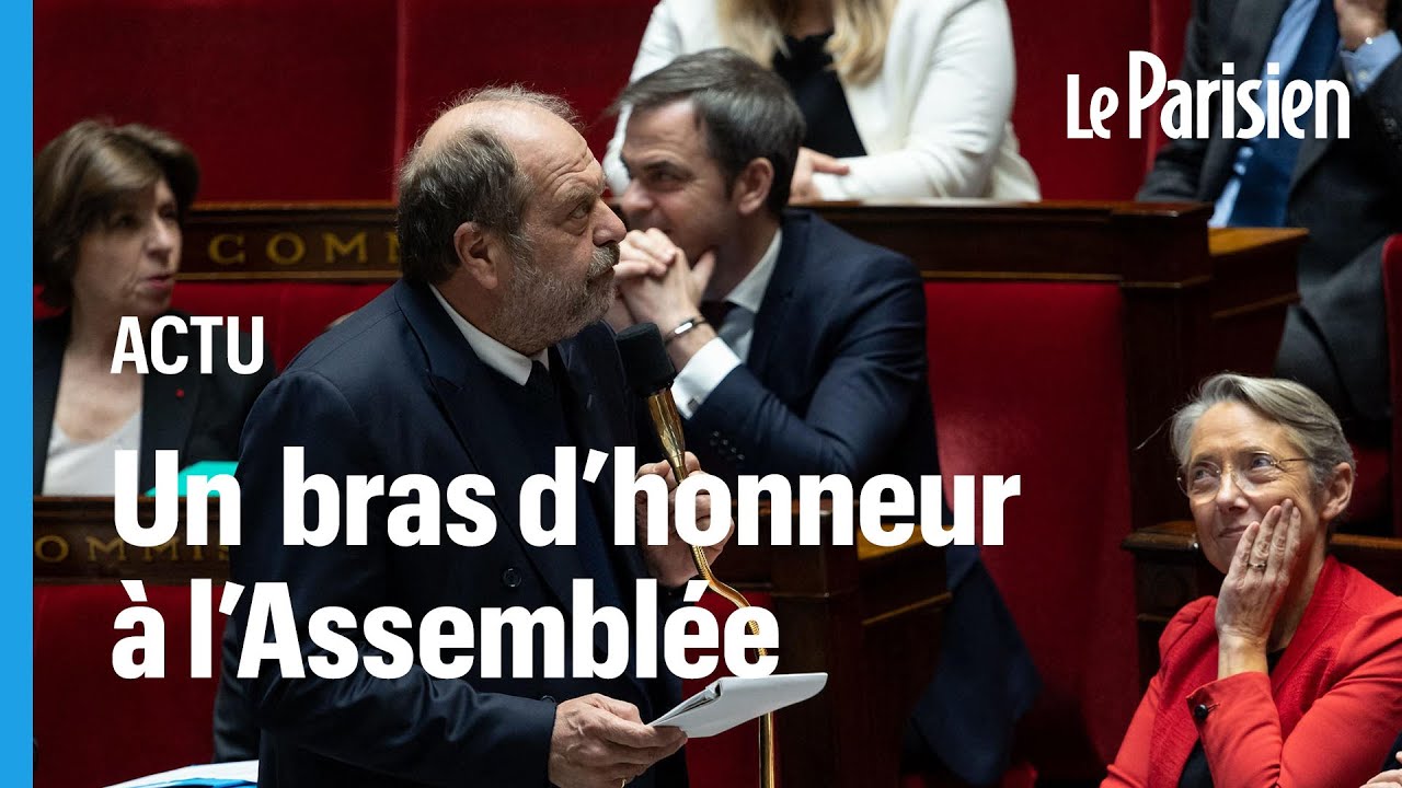 Le ministre Éric Dupond-Moretti fait des bras d’honneur à un député LR