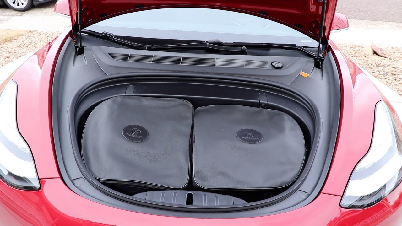 The fanciest Model 3 frunk bags I've ever seen