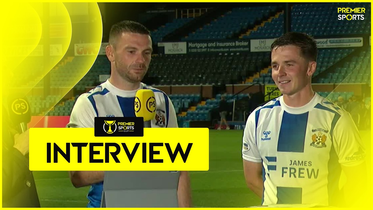 Kilmarnock's Greg Kiltie and Tom Lowery react to derby win over Ayr United