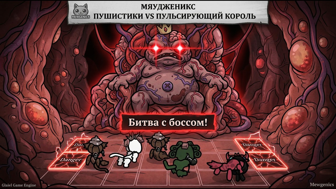 БИТВА С ПУЛЬСИРУЮЩИМ КОРОЛЁМ! Вредный босс в Mewgenics