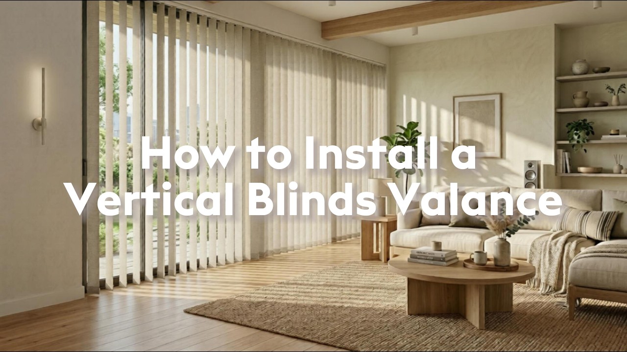 Blindify How to install valance of vertical blind