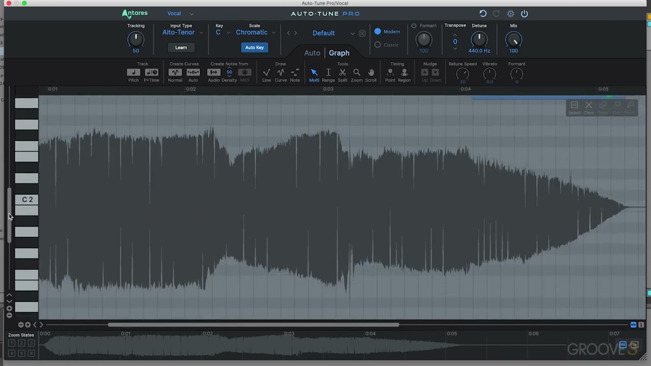 Auto Tune Pro X: Basic Functions & Loading Audio