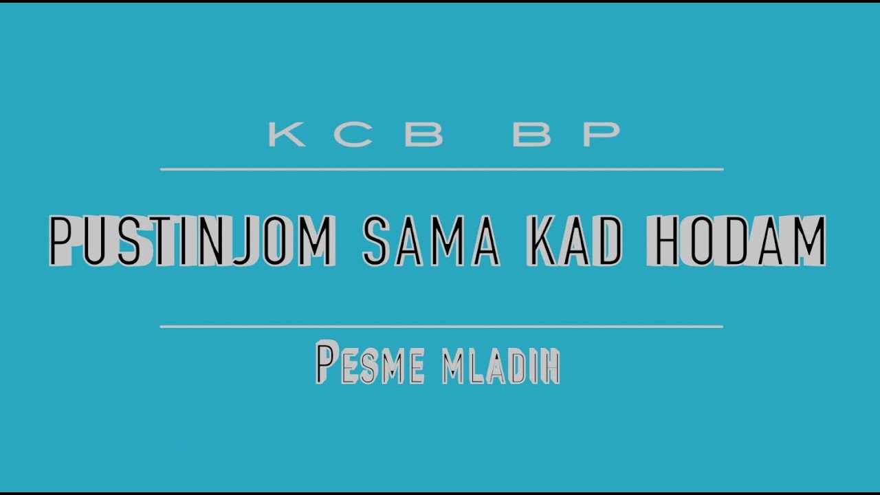 Pustinjom sama kad hodam