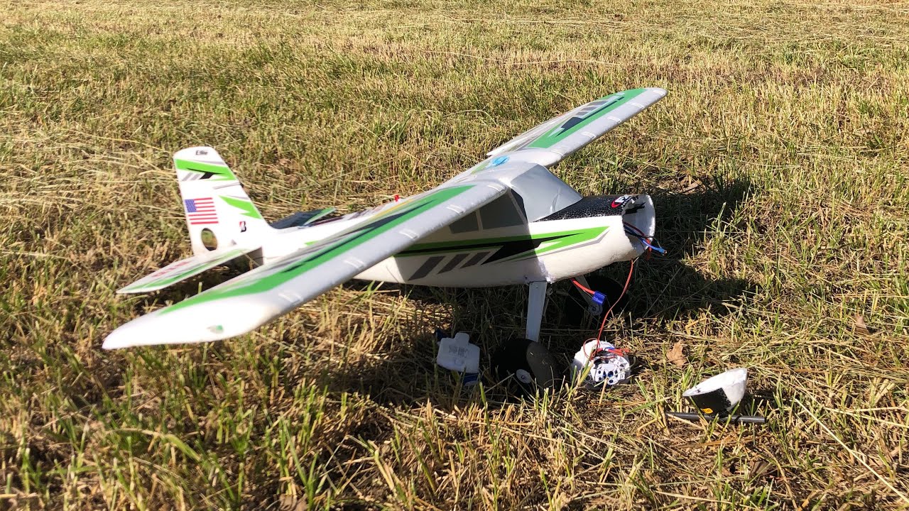 Motor blows the WHOLE front end off my RC plane midair! | E Flite Timber X is officially done for