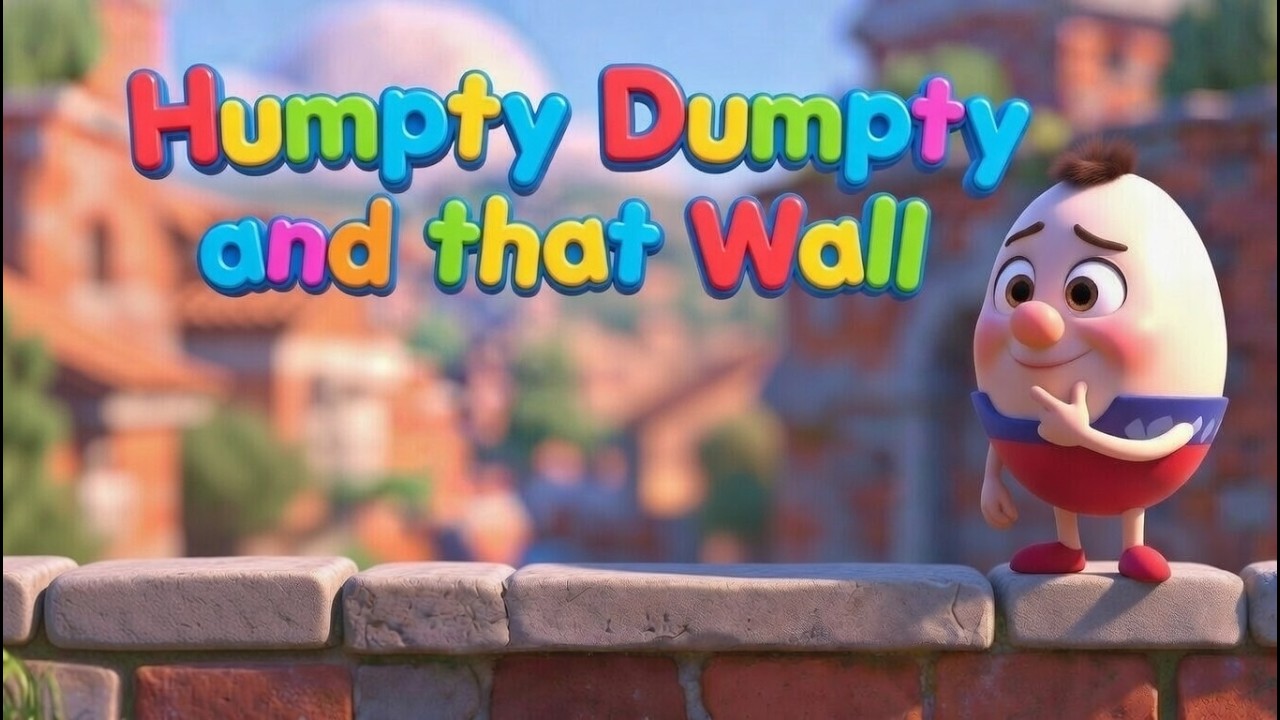 Humpty Dumpty and That Wall 🥚😂 | Classic Nursery Rhyme + Funny New Lyrics | Kids Safety Songs
