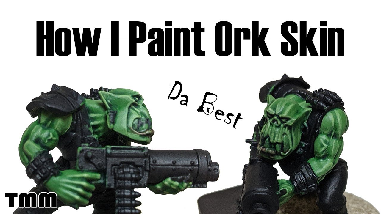 How I Paint Ork Skin For Warhammer 40k (Best Way)
