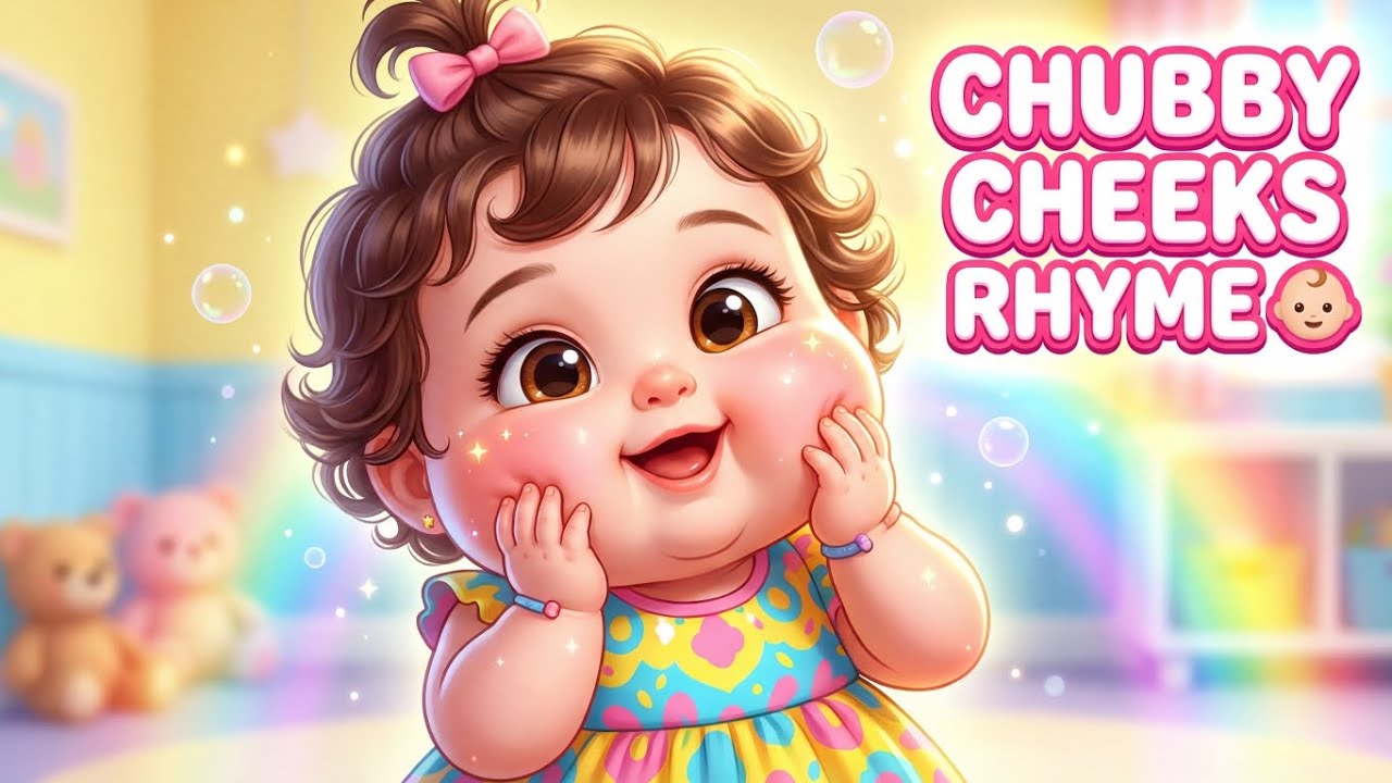 Chubby Cheeks Nursery Rhyme 👶 | Cute Cartoon Baby Dance | Kids Rhymes 4K @TinyUnicorns-j7n #viral 