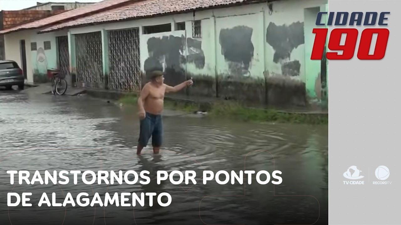 Moradores de bairro em Caucaia enfrentam transtornos por pontos de alagamento | Cidade 190