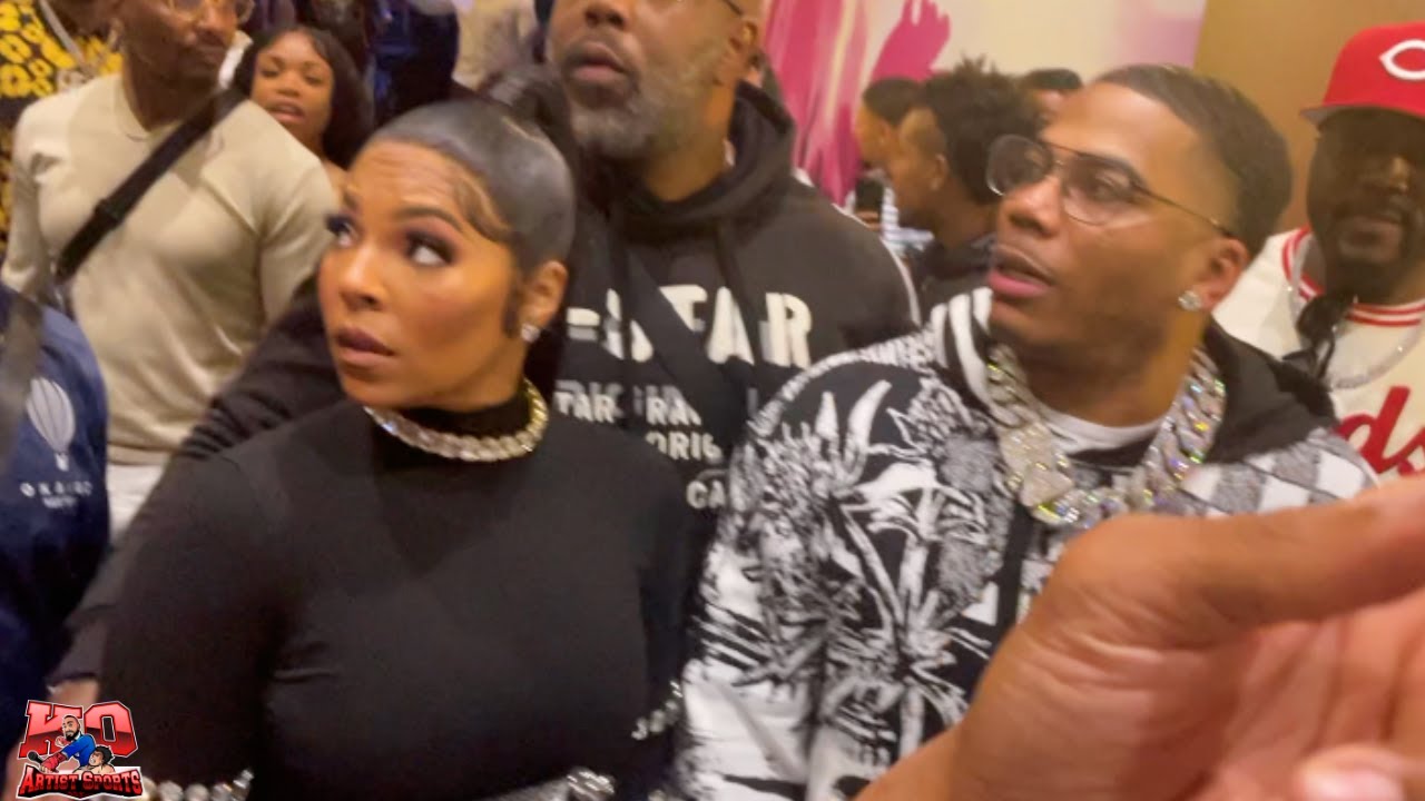 ❤️❤️❤️ ASHANTI & NELLY HOLDING HANDS AT GERVONTA TANK DAVIS VS RYAN GARCIA #davisgarcia #ashanti