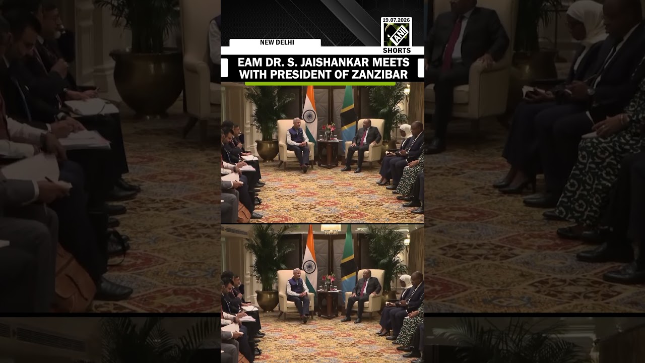 Minister of External Affairs Dr. S. Jaishankar meets President of Zanzibar Dr Hussein Ali Mwinyi
