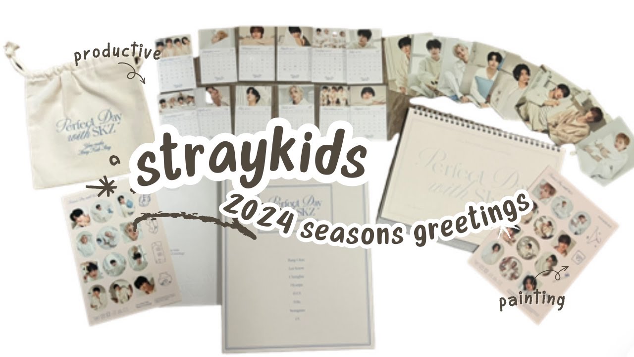 unboxing straykids 2024 seasons greetings