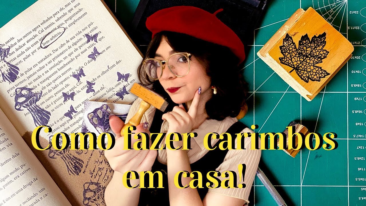 COMO FAZER CARIMBOS EM CASA | Tutorial simples