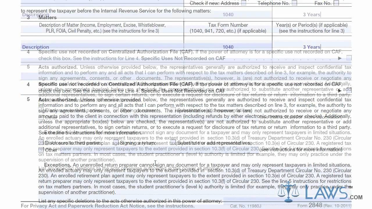 Learn How to Fill the Form 2848 Power of Attorney and Declaration of Representative