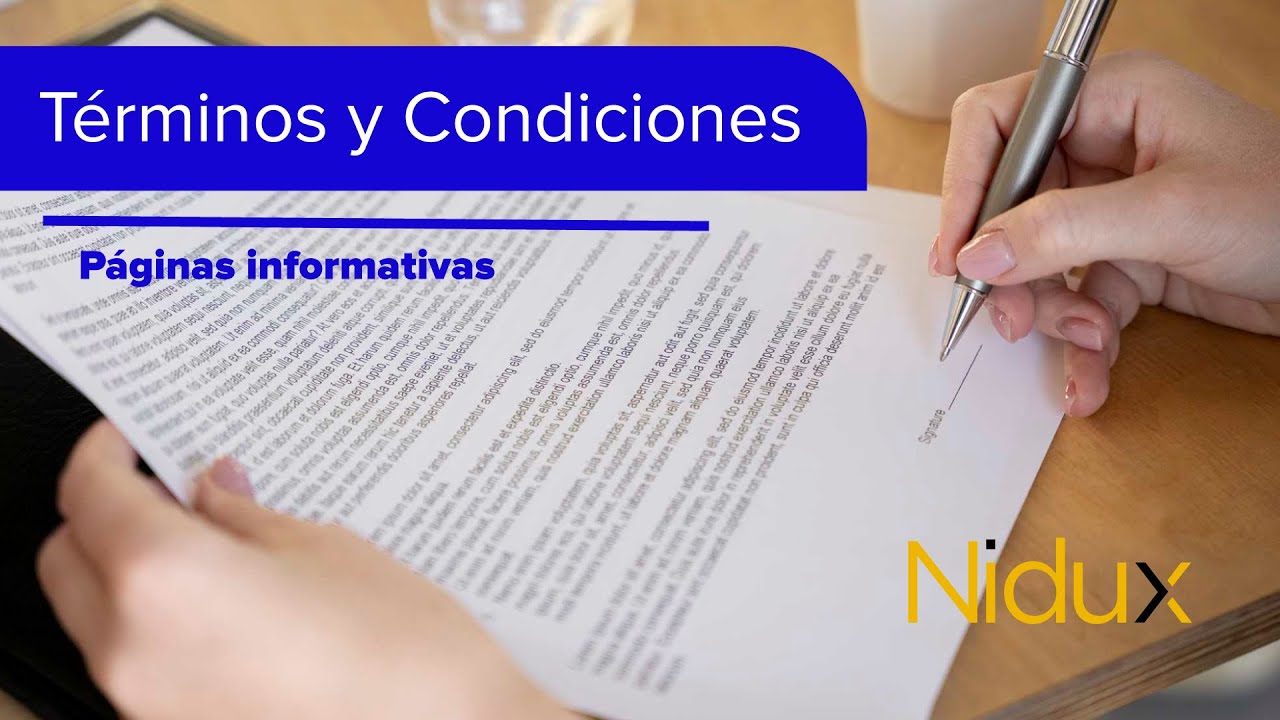 Terminos y Condiciones