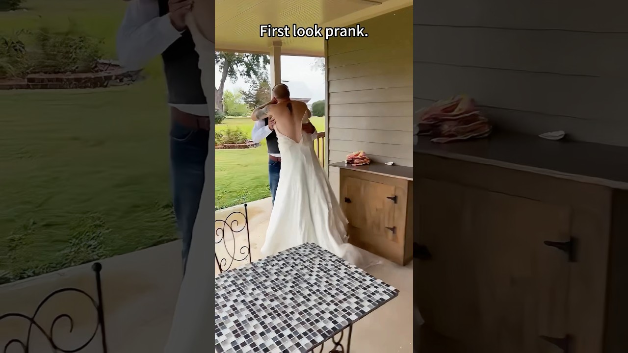 First look prank.#firstlook#groomsmenprank#firstlookprank&nbsp;#wedding&nbsp;#prank&nbsp;#funny#groomsreacti