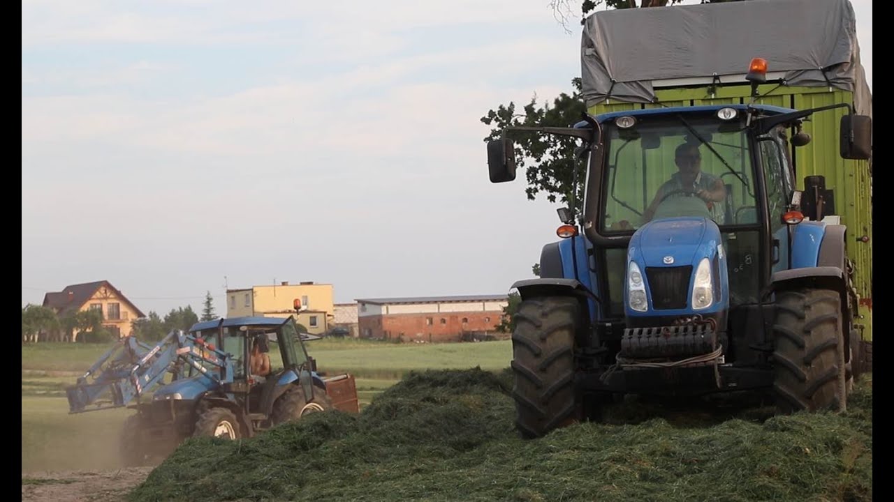 Kiszonka z lucerny 2 pokos 2019 z smerfami #NewHolland
