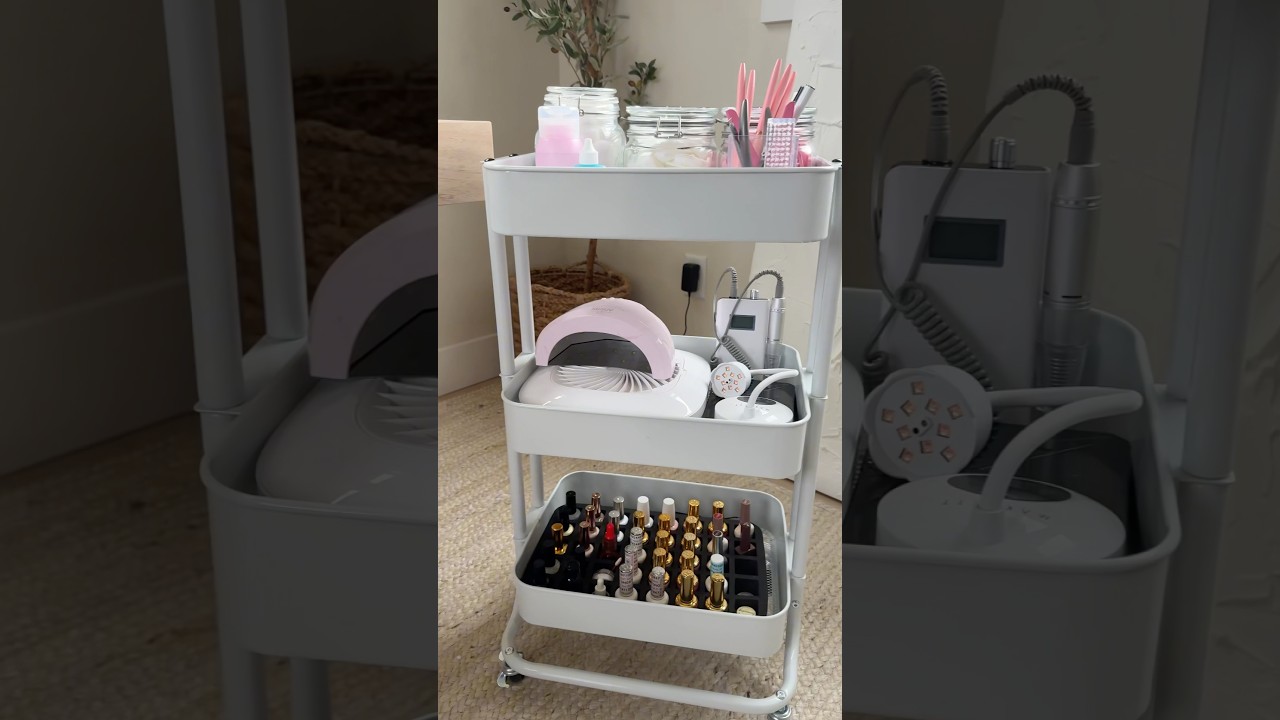 тележка для ногтей! #asmr #организуй #athomenails