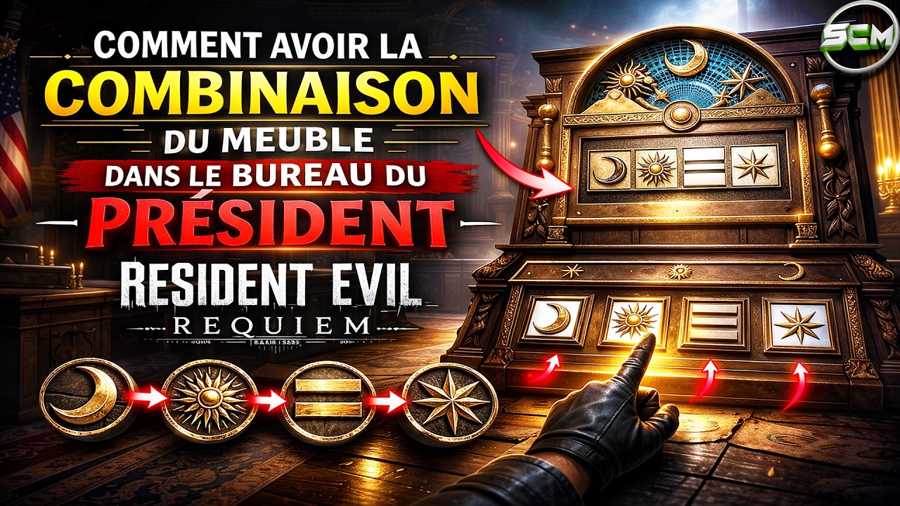 Comment Avoir la Combinaison du Meuble dans le Bureau du Président Resident Evil Requiem, Guide