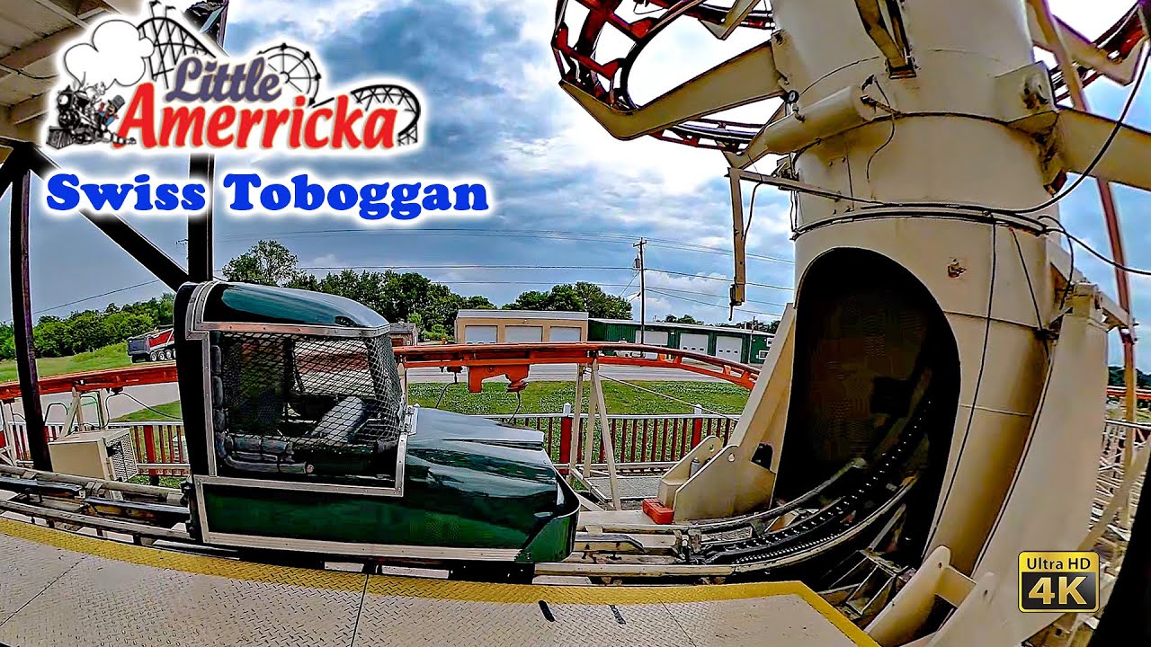 Swiss Toboggan Roller Coaster On Ride 4K POV Little Amerricka 2025 06 18