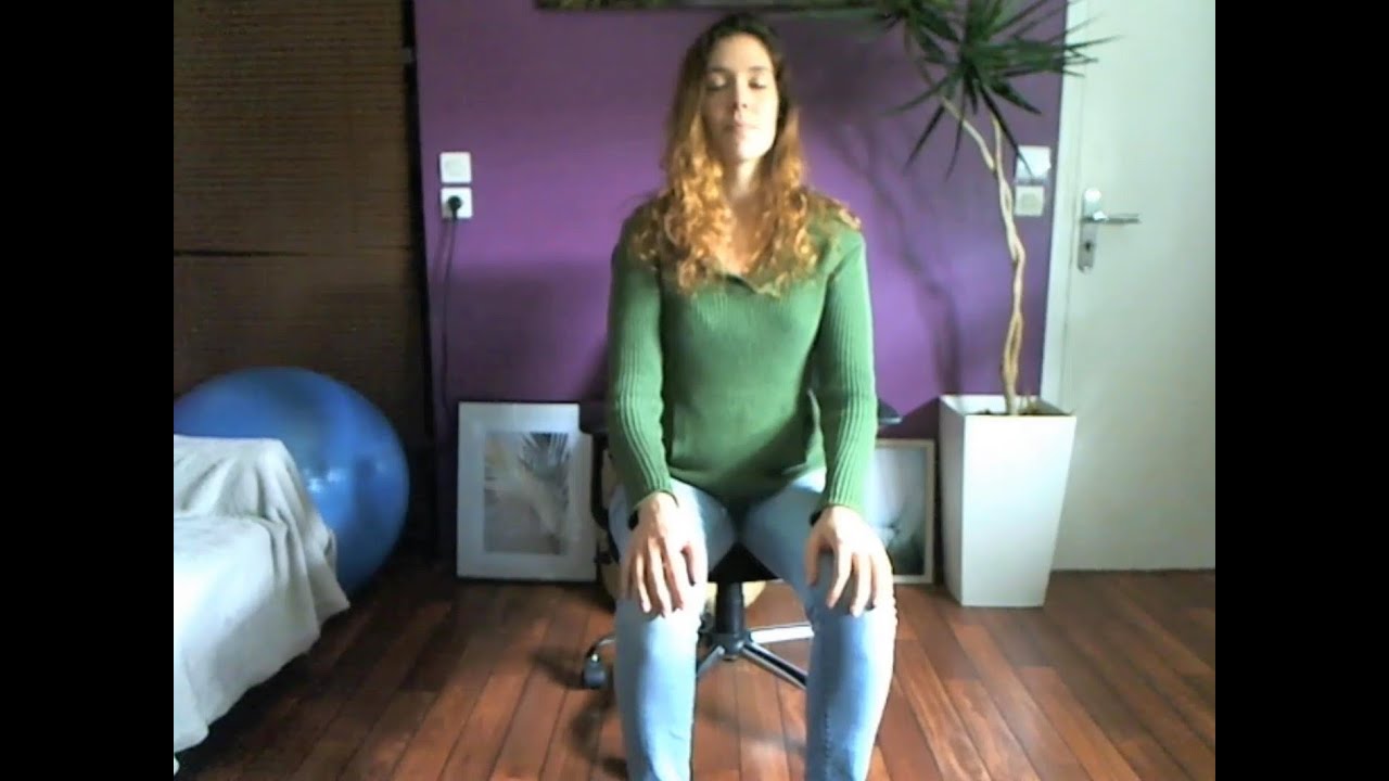 PRATIQUE DU YOGA- sur CHAISE - dérouillement du corps