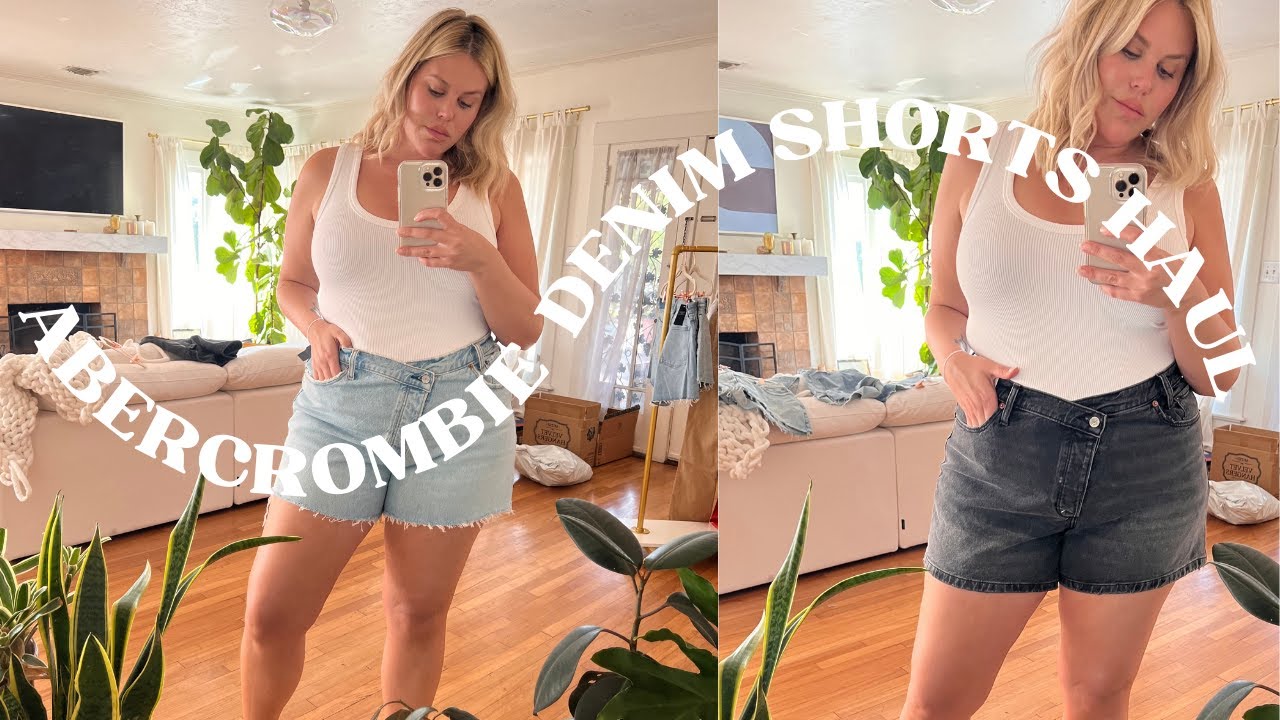 MIDSIZE ABERCROMBIE DENIM SHORTS TRY ON HAUL | SIZE 14/16 | UK 18
