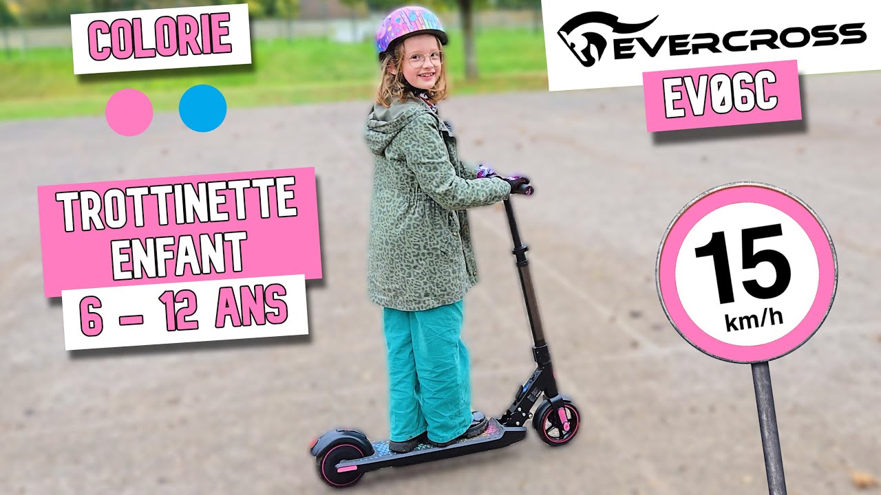 Evercross EV06C : La Meilleure Trottinette Enfants ? Mila la teste à fond ! - Test Complet !