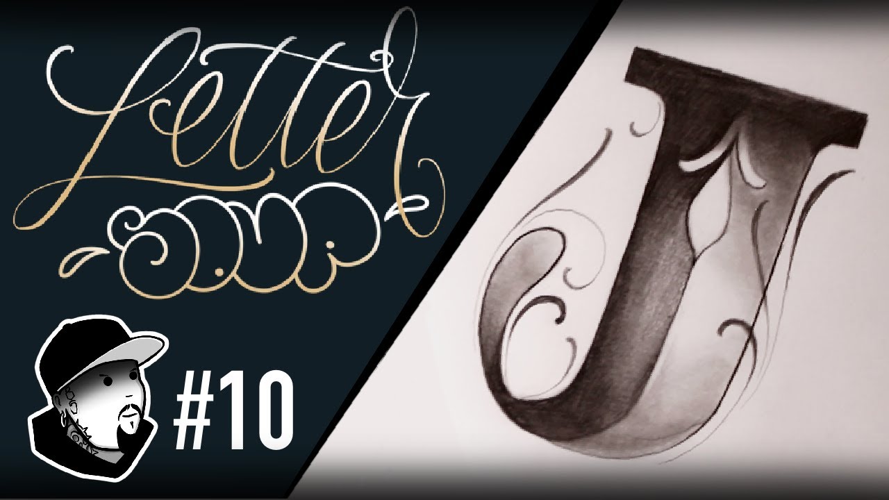 HOW TO DRAW LETTER &ldquo;J&rdquo; CLASSIC FILIGREE | Letter Soup #10