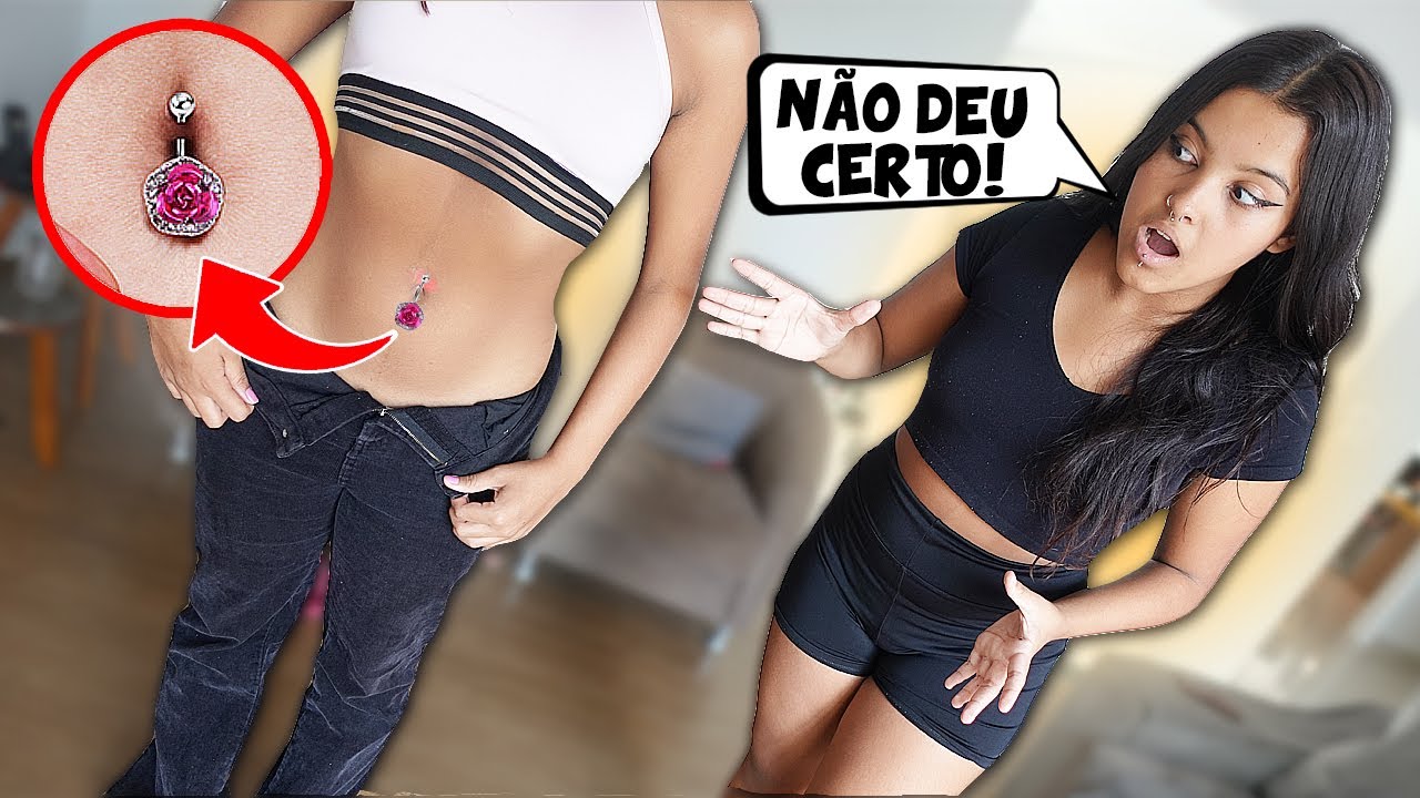 COLOCAMOS PIERCING NO UMBIGO !! Um dia inteiro com as gêmeas | Diário das Gêmeas