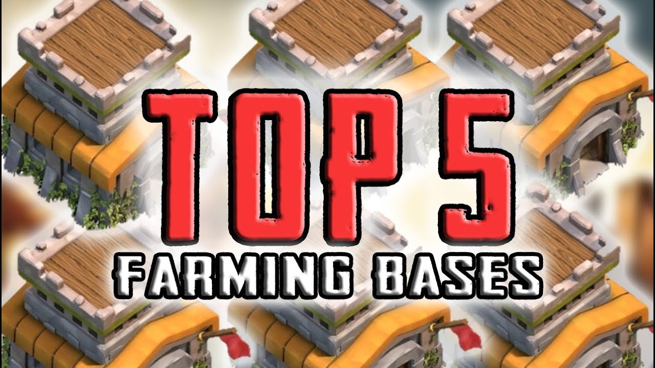Clash Of Clans - TOP 5 TH8 Farming Base 2015! - CoC BEST Town Hall 8 Farming Bases!