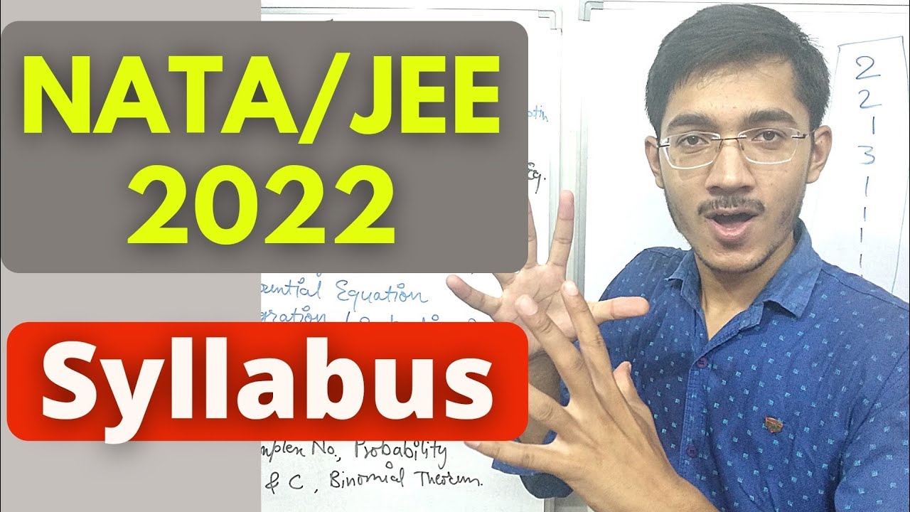 NATA/JEE Syllabus 2022 🔥 | nata 2022 | b arch jee mains 2022