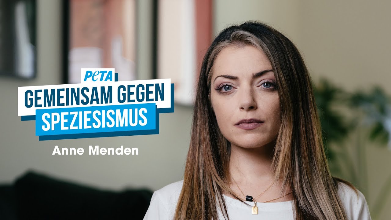 Gute oder schlechte Zeiten für Tiere? Anne Menden gemeinsam mit PETA gegen Speziesismus